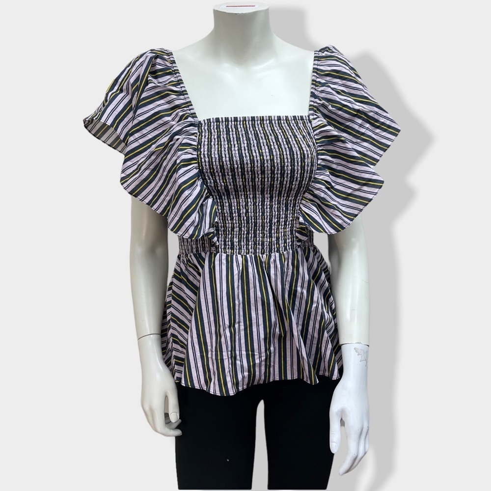 FIGUE Estella Striped Blouse